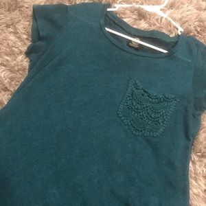 Teal shirt